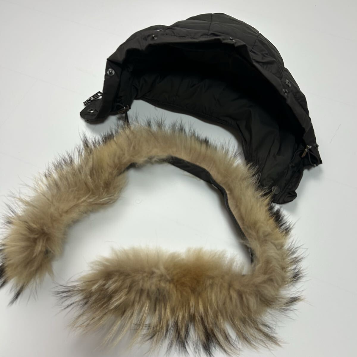 希少★ モンクレール MONCLER バレンタイン VALENTINE ダウン ダウンジャケット 3way フード ファー カーキ 深緑 アウター ダウン 肉厚_画像8