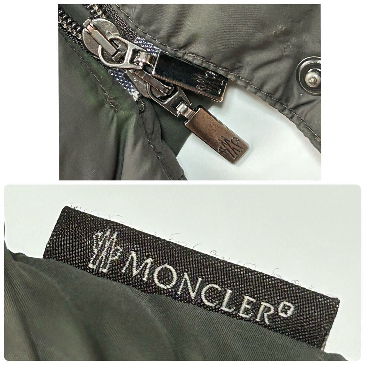 希少★ モンクレール MONCLER バレンタイン VALENTINE ダウン ダウンジャケット 3way フード ファー カーキ 深緑 アウター ダウン 肉厚_画像10