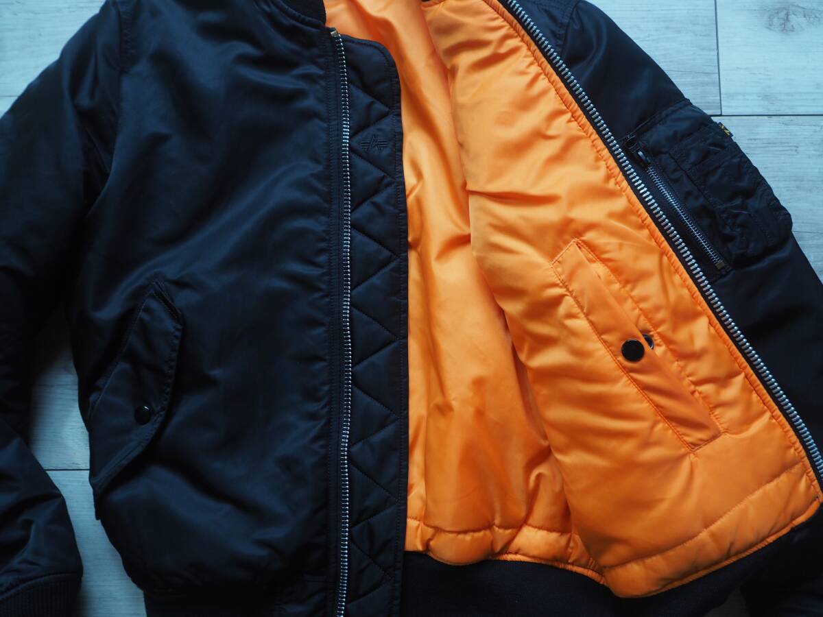 ALPHA INDUSTRIES,INC. MA-1 フライトジャケット S ジャパンフィットモデル 20004 アルファ_画像7