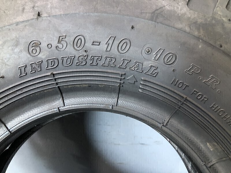 未使用品 フォークリフト用 ダンロップ パワースノー(PS7G102TA)6.50-10 10PR DUNLOP POWER SNOW 2本_画像3