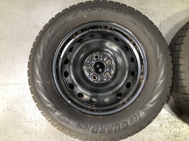 (WW7H023TA)スチール 15x6J 5穴 100 + YOKOHAMA IG70 195/65R15 スタッドレス 冬 送料無料 プリウス プレミオ ウイッシュ カローラスポーツ_画像5