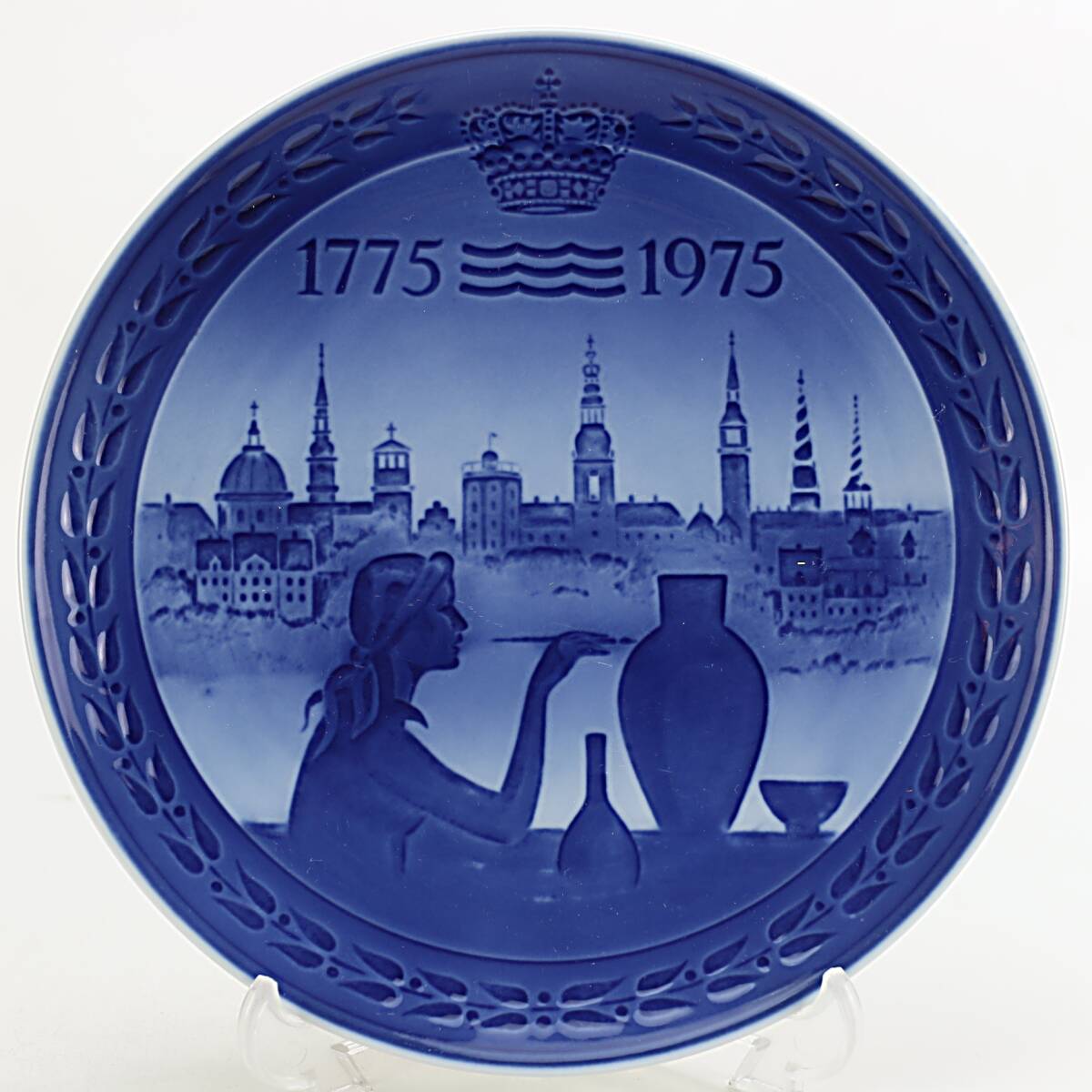 1975年 ロイヤルコペンハーゲン アニバーサリープレート 「1775-1975 ロイヤルコペンハーゲン 200周年記念」 北欧 デンマーク wwww8_画像6