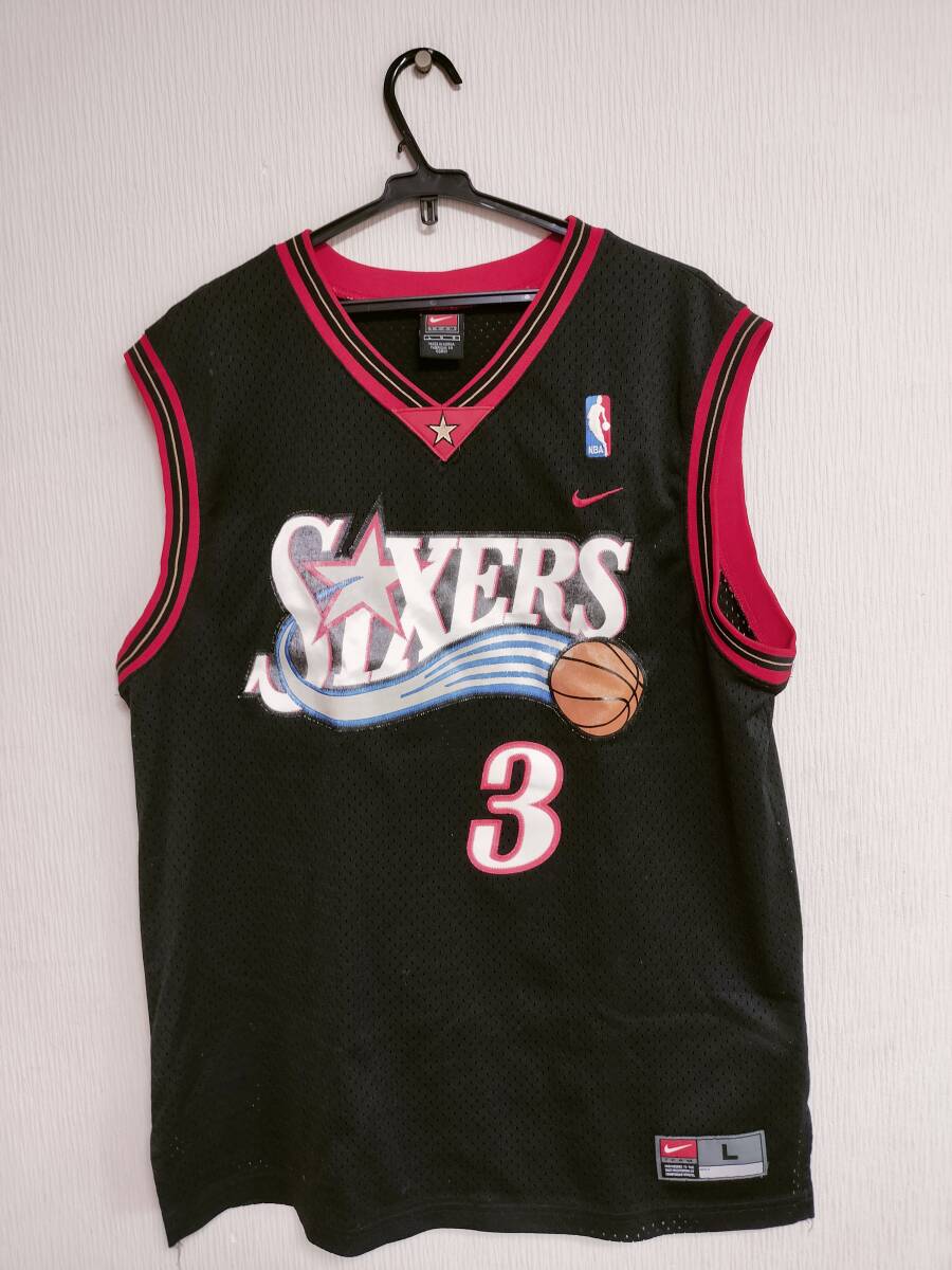 アレン・アイバーソン/”フィラデルフィア・76ers(NBA)”ユニフォーム(ナイキ製/サイズ:L)_画像1