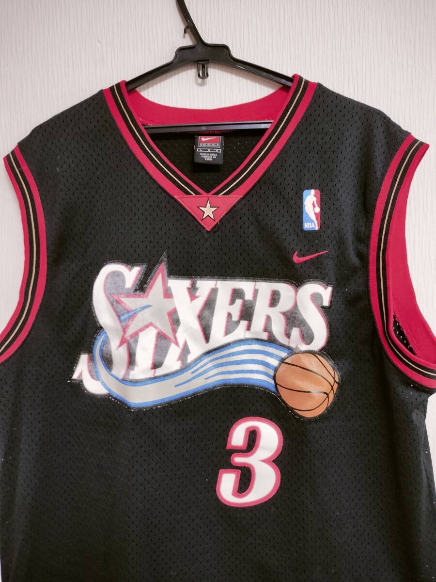 アレン・アイバーソン/”フィラデルフィア・76ers(NBA)”ユニフォーム(ナイキ製/サイズ:L)_画像5