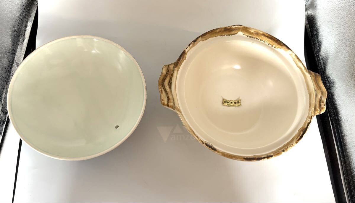 伝鍋／碗5客 耐食器 YOKKAICIHI。日本産　箱入　未使用　昭和レトロ　_画像4