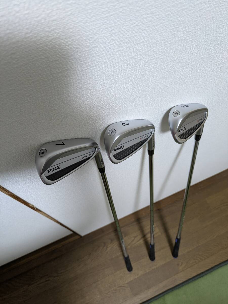 （美品）PING ピンi240 特注ダイナミックゴールド95（S）4i〜uW 8本セット_画像4
