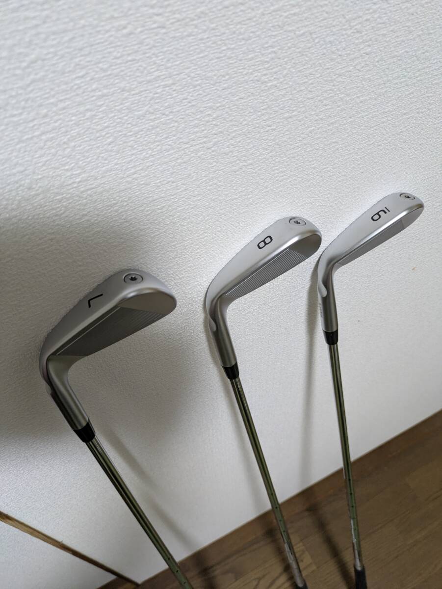（美品）PING ピンi240 特注ダイナミックゴールド95（S）4i〜uW 8本セット_画像9