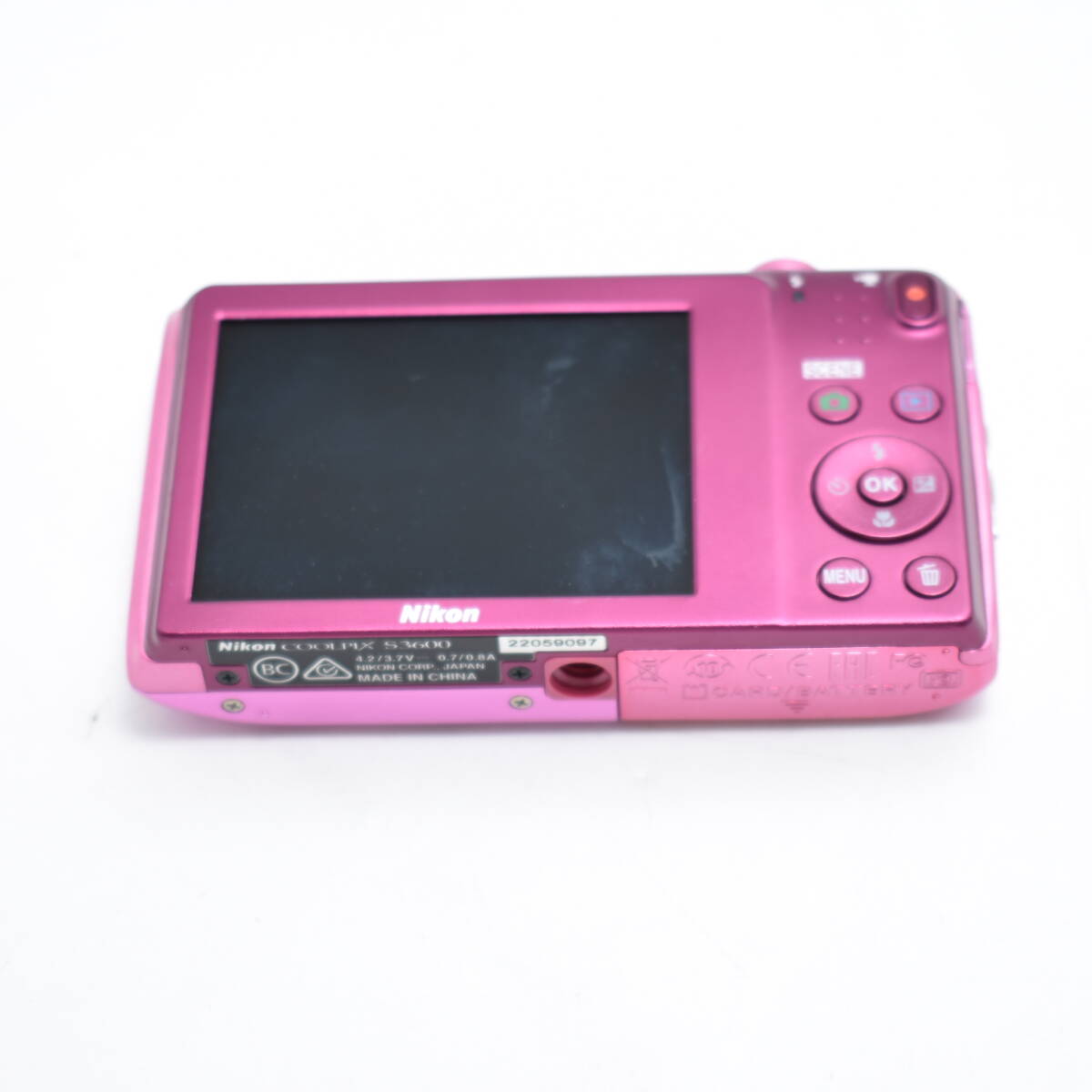 #9993 Nikon цифровая камера COOLPIX S3600 8 кратный zoom 2005 десять тысяч пикселей Azare a розовый S3600PK