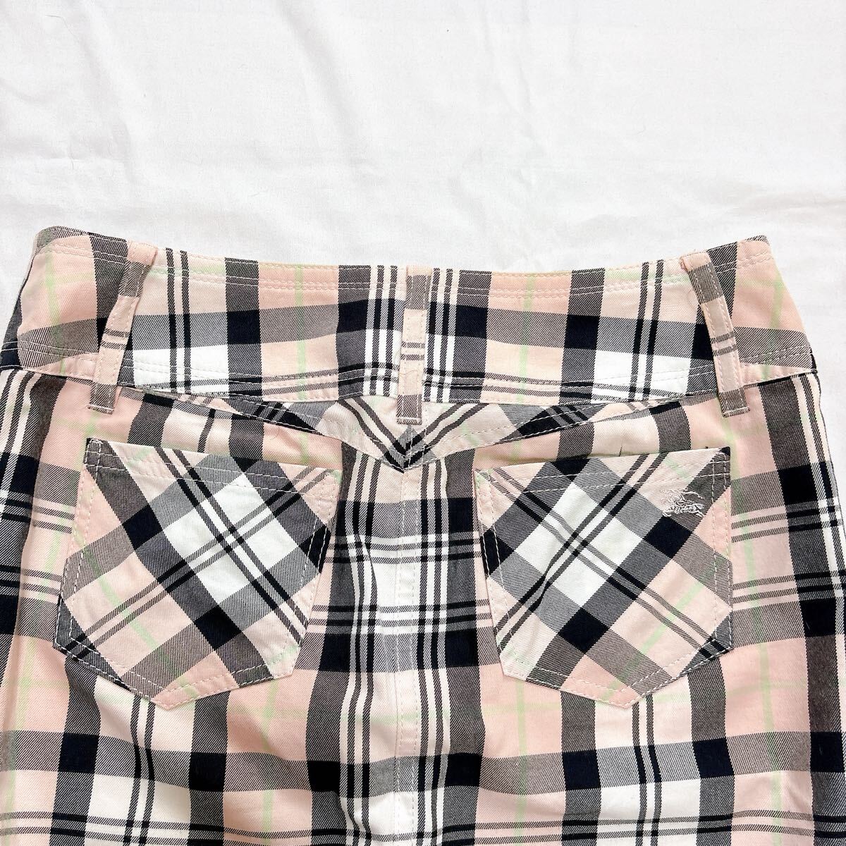 【美品】BURBERRY BLUE LABEL ノバチェック ピンク ミニスカート _画像7