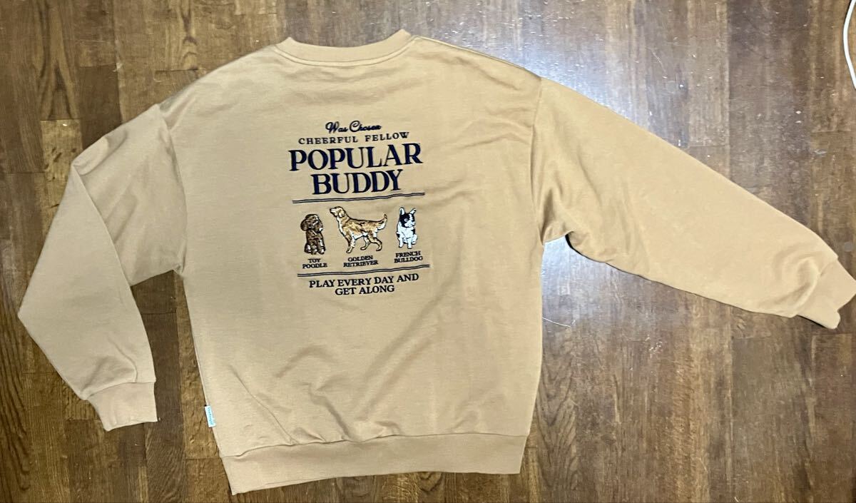 Power To The People スェット ベージュスウェット 人気バディ_画像2