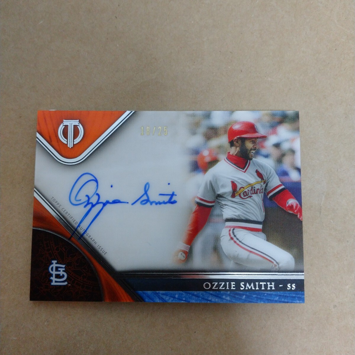 Topps Baseball 2017 Tribute Ozzie Smith Auto /25 オジー・スミス_画像1