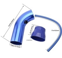  универсальный Racing Suction впуск система воздушный фильтр нулевик * серебряный 