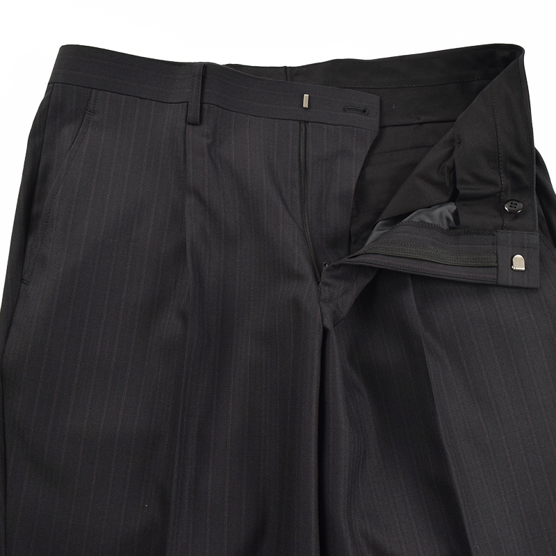 ◆STUDIO by D'URBAN スタジオバイダーバン◆秋冬 ピンストライプ柄 Super100'Sウールスーツ ダークグレー/A6_画像10