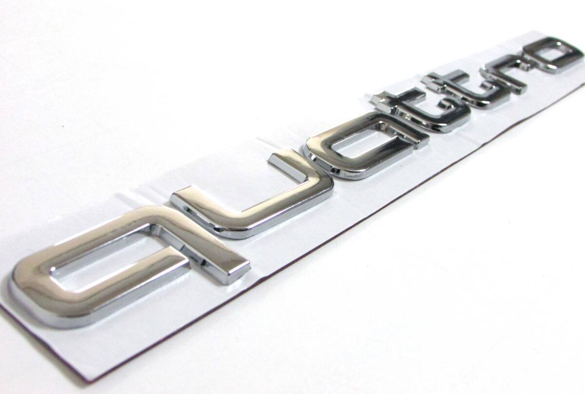 Audi アウディ quattro クワトロ クアトロ エンブレム シルバー 278mm×38mm_画像4