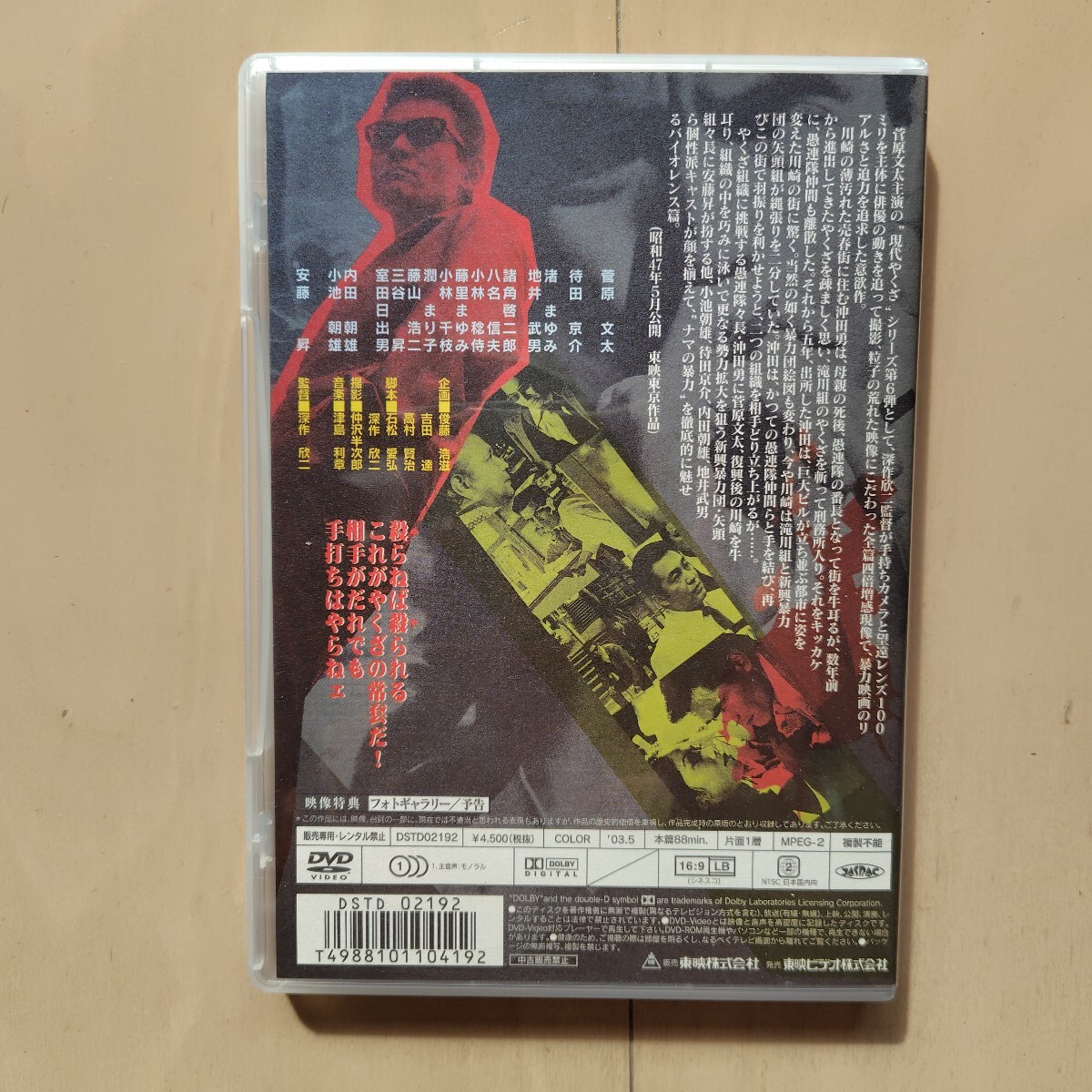 ☆DVD/セル版 現代やくざ 人斬り与太 菅原文太/待田京介/安藤昇/深作欣二監督_画像2