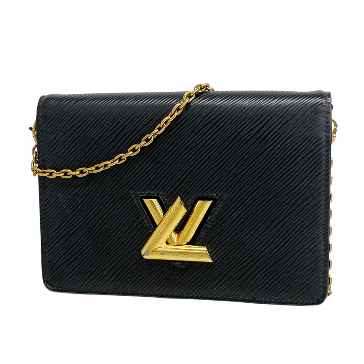 【5mc3657-h】ルイヴィトン ショルダーウォレット エピ ポルトフォイユツイストベルト M68750 ノワール【中古】レディース_画像1