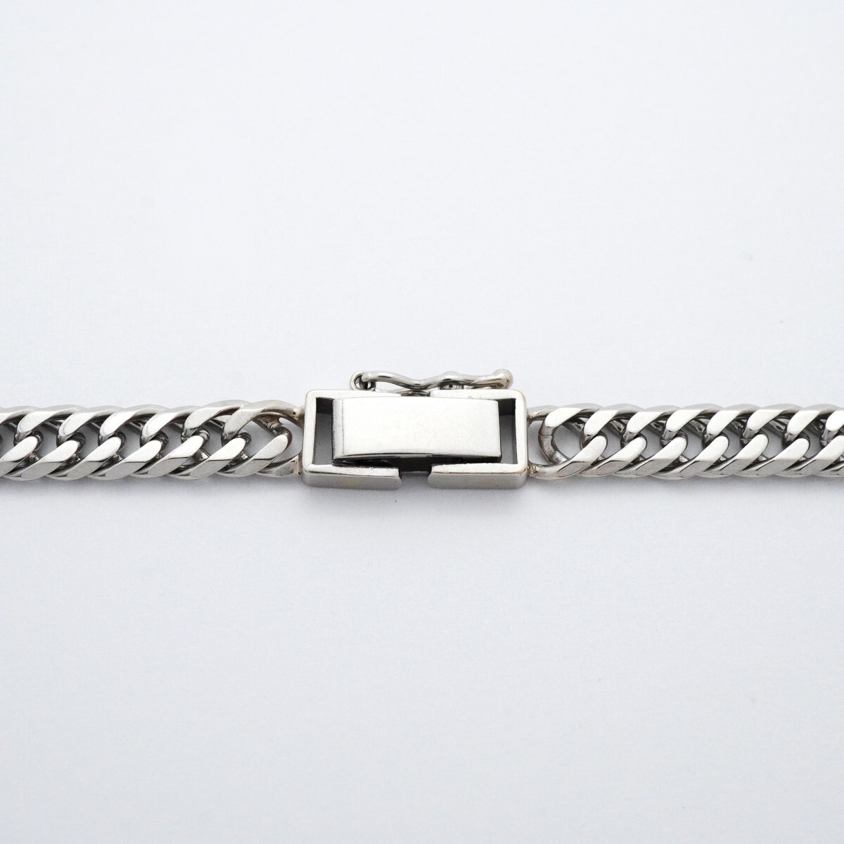 [5khm024] плоский колье Pt900 платина 6 поверхность двойной 48.4cm 33.2gki разделение [ б/у ] мужской женский унисекс 