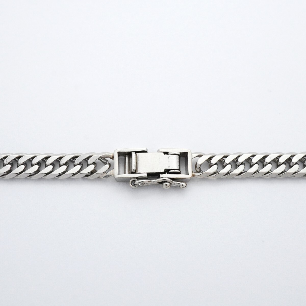 [5khm024] плоский колье Pt900 платина 6 поверхность двойной 48.4cm 33.2gki разделение [ б/у ] мужской женский унисекс 