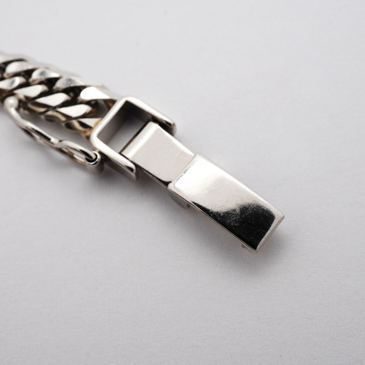 【5khm027】喜平 ブレスレット Pt850 プラチナ 6面 ダブル 20.7cm 20.2g キヘイ【中古】メンズ レディース ユニセックス_画像8