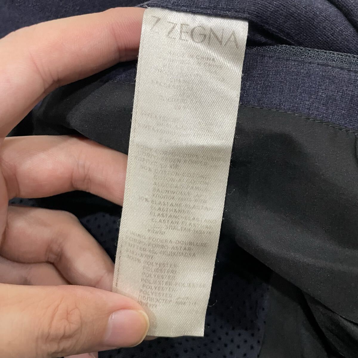 AL ○ 至高の一品 '洗練されたデザイン' Z Zegna ジーゼニア テーラードジャケット 上着 メンズ アウター 高級紳士服 ネイビー_画像9