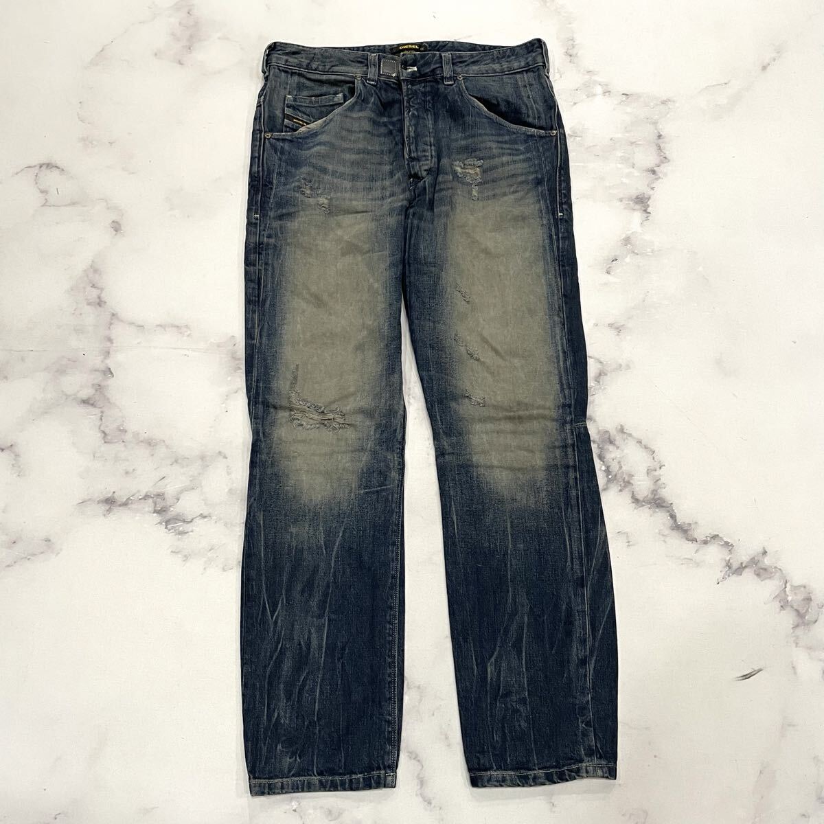 AG ○ 最高級ライン 'イタリア製' DIESEL BLACK GOLD ディーゼルブラックゴールド ビンテージ加工 デニムパンツ ジーンズ 29 ボトムス_画像1