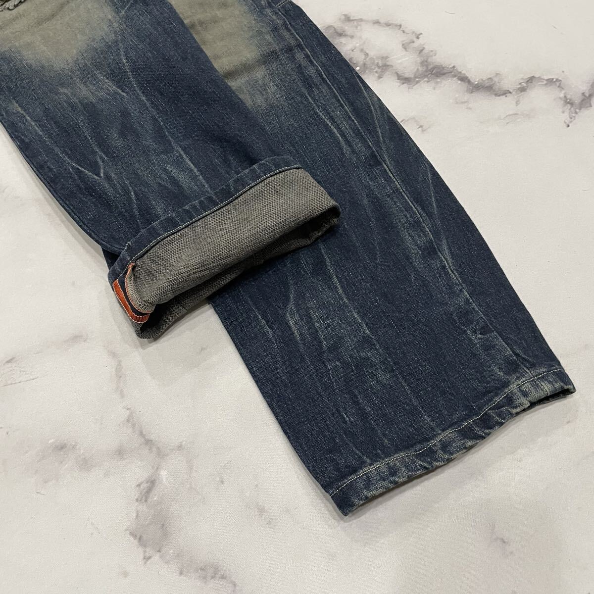 AG ○ 最高級ライン 'イタリア製' DIESEL BLACK GOLD ディーゼルブラックゴールド ビンテージ加工 デニムパンツ ジーンズ 29 ボトムス_画像4