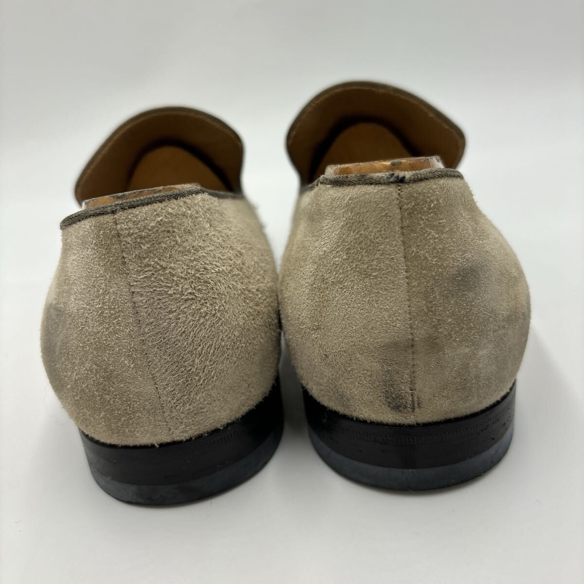 W * イタリア製 '高級紳士靴' Christian Louboutin クリスチャンルブタン 本革 スタッズ オペラシューズ 革靴 ローファー EU41 26cm _画像5