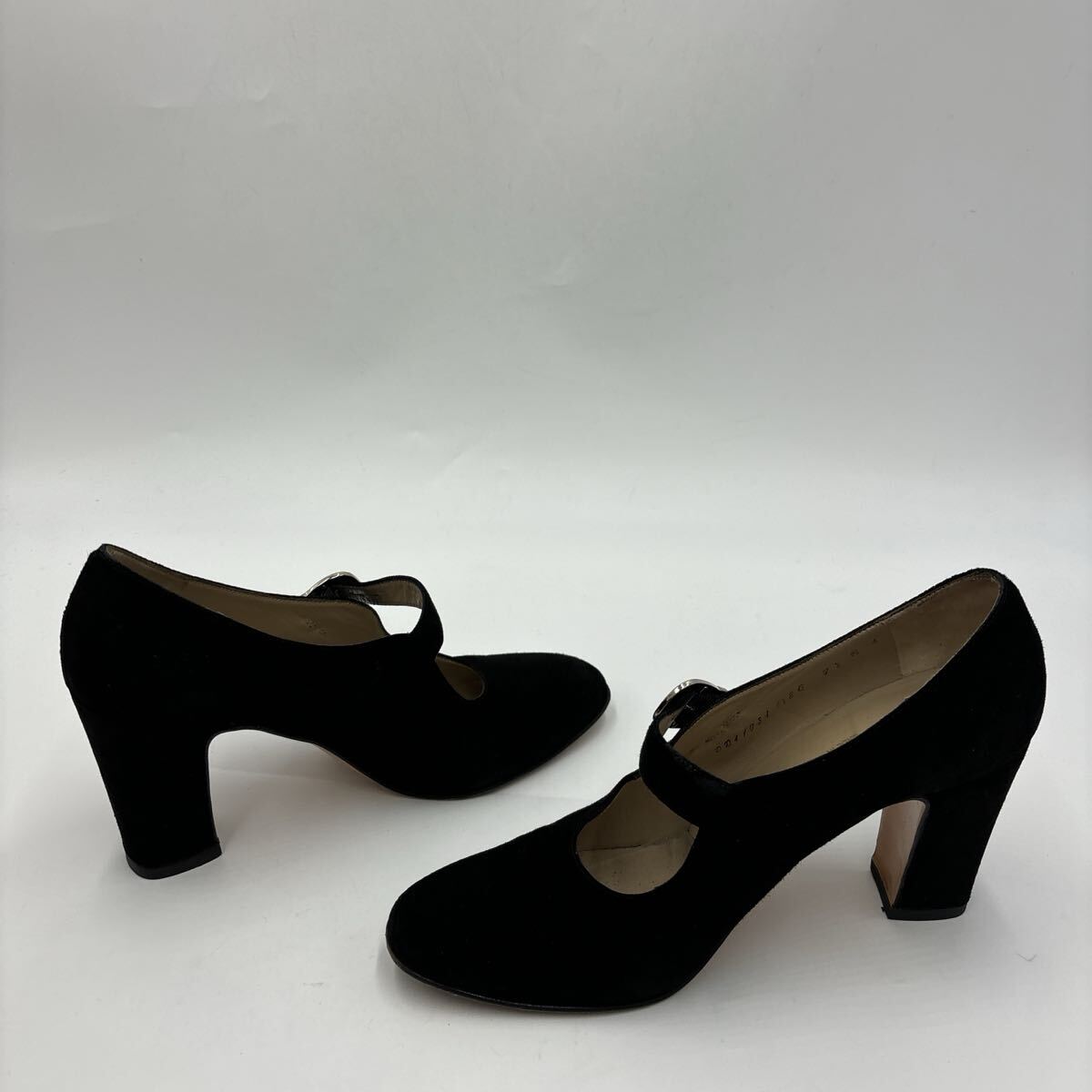 ＊ 箱付き イタリア製 '高級婦人靴' Salvatore Ferragamo サルヴァトーレフェラガモ 本革 メリージェーン / ヒール パンプス 7.5B 24.5cm_画像5