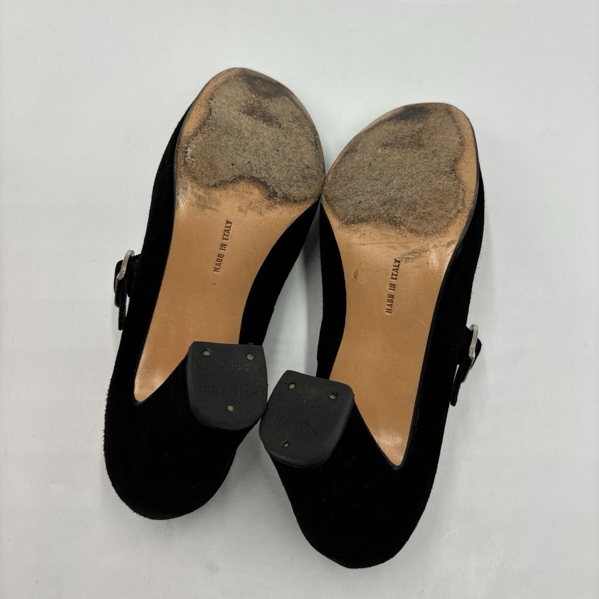 ＊ 箱付き イタリア製 '高級婦人靴' Salvatore Ferragamo サルヴァトーレフェラガモ 本革 メリージェーン / ヒール パンプス 7.5B 24.5cm_画像8