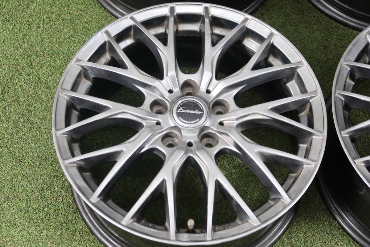 ＜スタッドレス用＞ホットスタッフ エクシーダー 17in 7J +48 PCD114.3 5H 4本セット CX-8 ハリアー エクストレイル アウトバックレガシィ_画像6