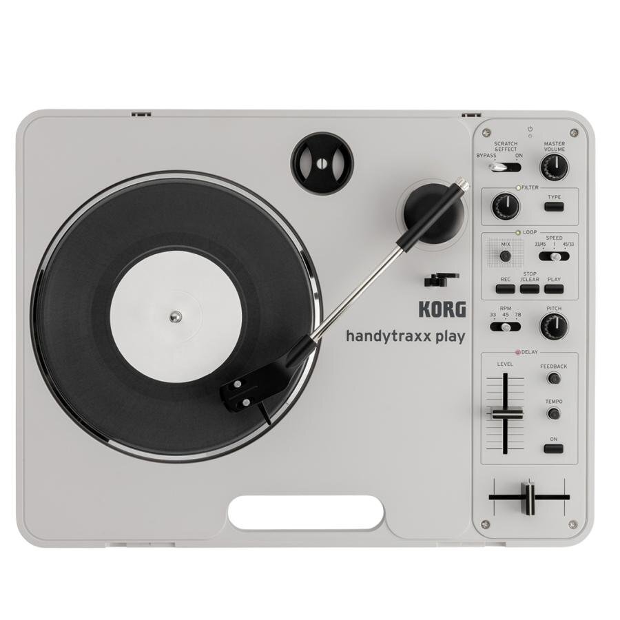 ◆KORG handytraxx play コルグ ポータブルレコードプレーヤー スピーカー エフェクト ルーパー搭載_画像3