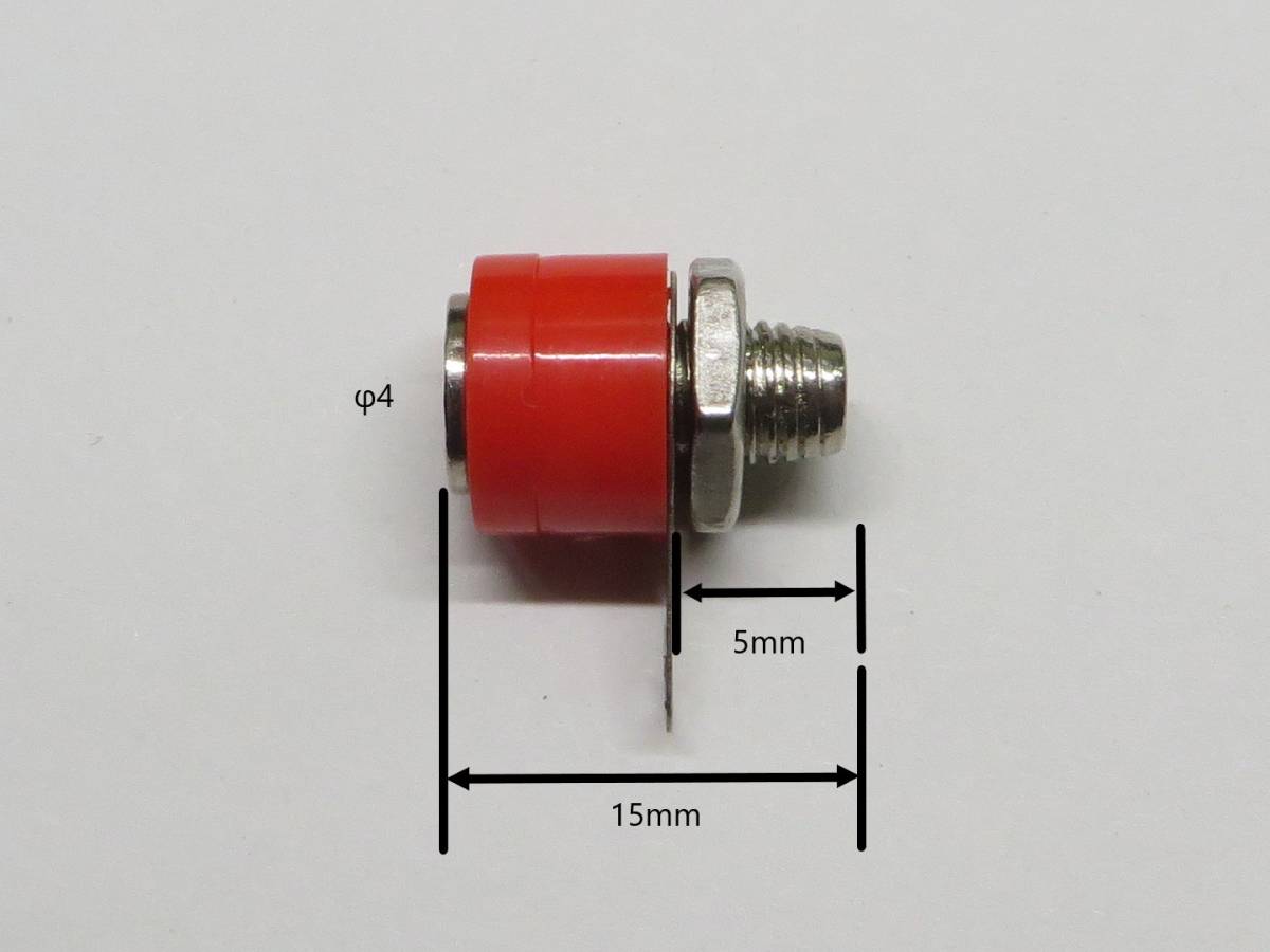 φ4mm ミニバナナジャックソケット(端子) 黒 10個_画像2