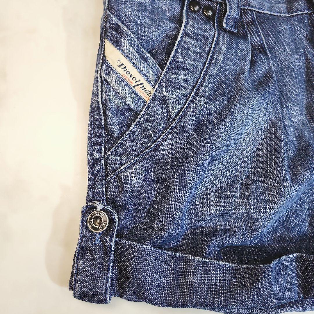 DIESEL タック入り デニム ショートパンツ 68131_画像5