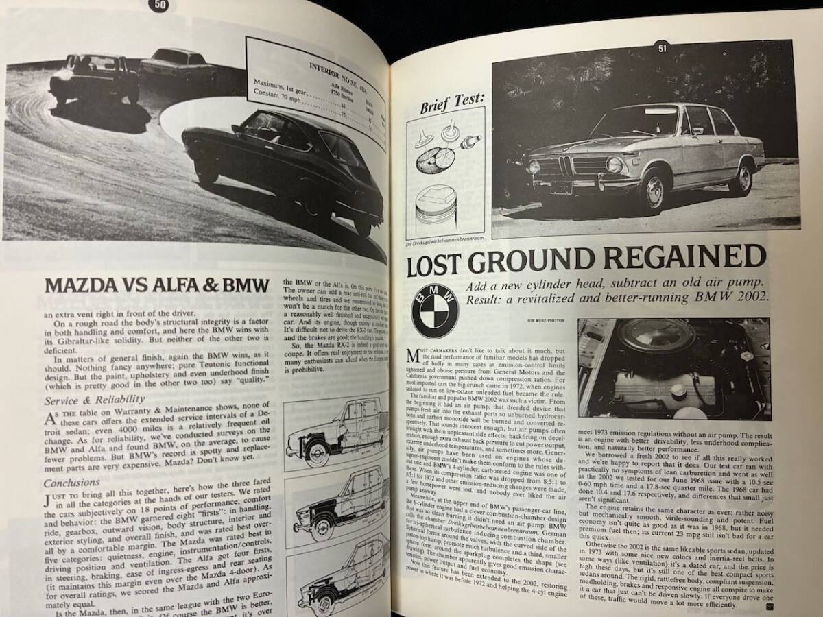 BMW 2002: Collection no. 1 1968年-1980年 までに発売された BMW 2002 機能/説明解説,レビュー 記載 (1982年 Brooklands books社出版) _画像7