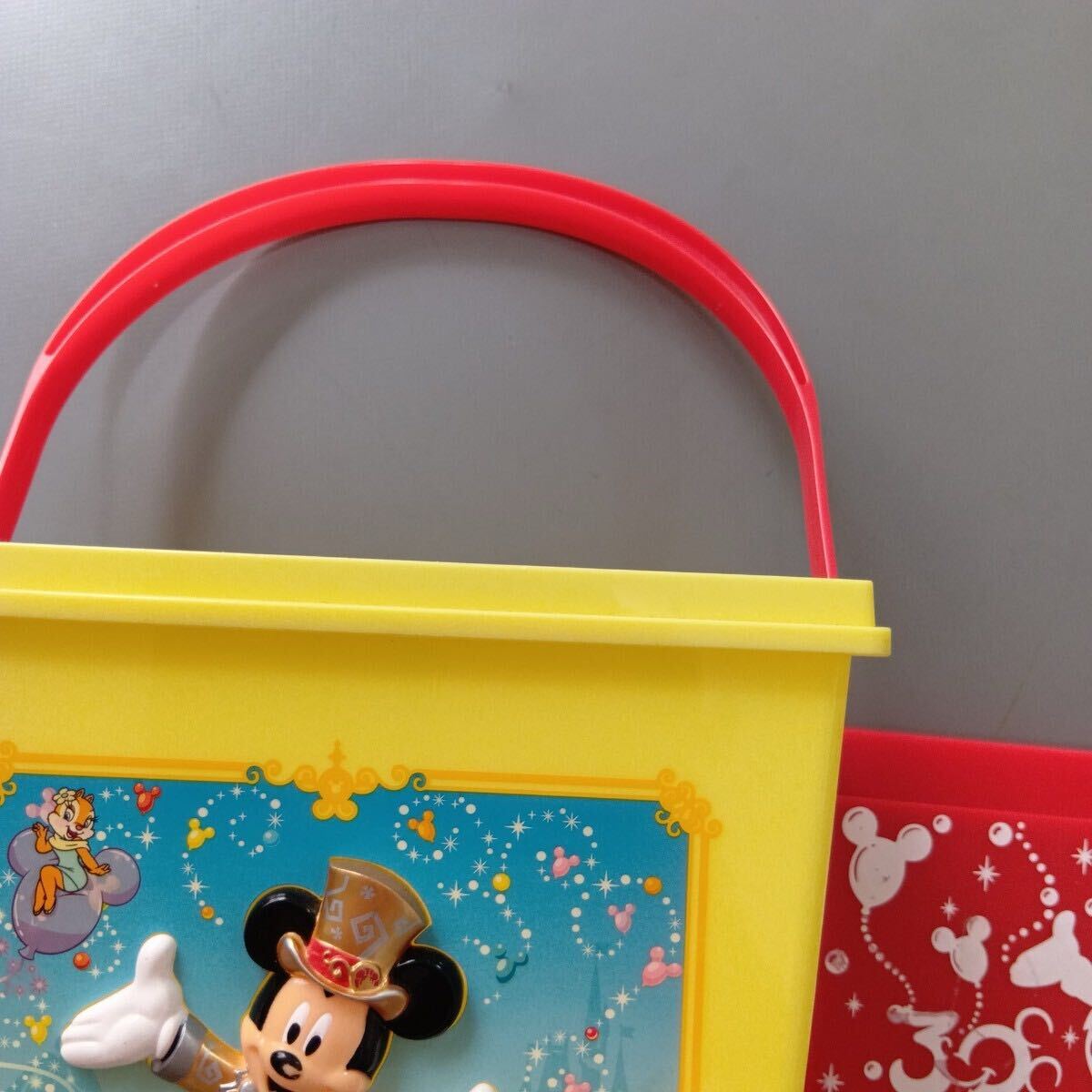 ディズニーグッズ　容器　ディズニーリゾート　30周年記念グッズ　約19cm20cm　幅約14cm　アンティーク美品_画像7
