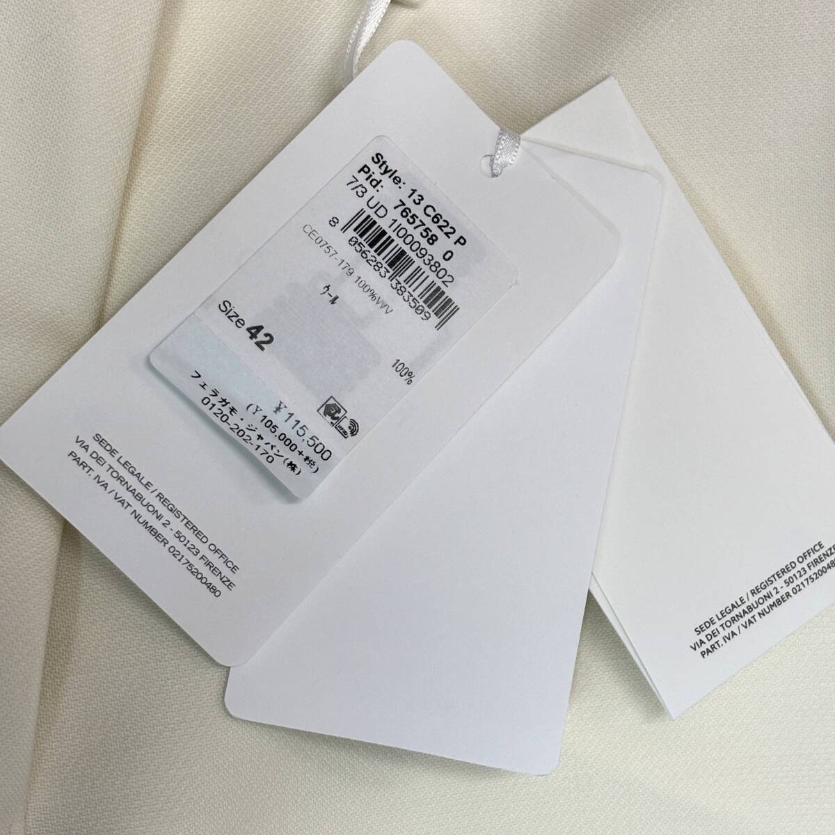 [ не использовался товар ][ справка обычная цена 115,500 иен ] Ferragamo tuck flair шорты #42 tuck брюки flare pants шорты блузон FERRAGAMO