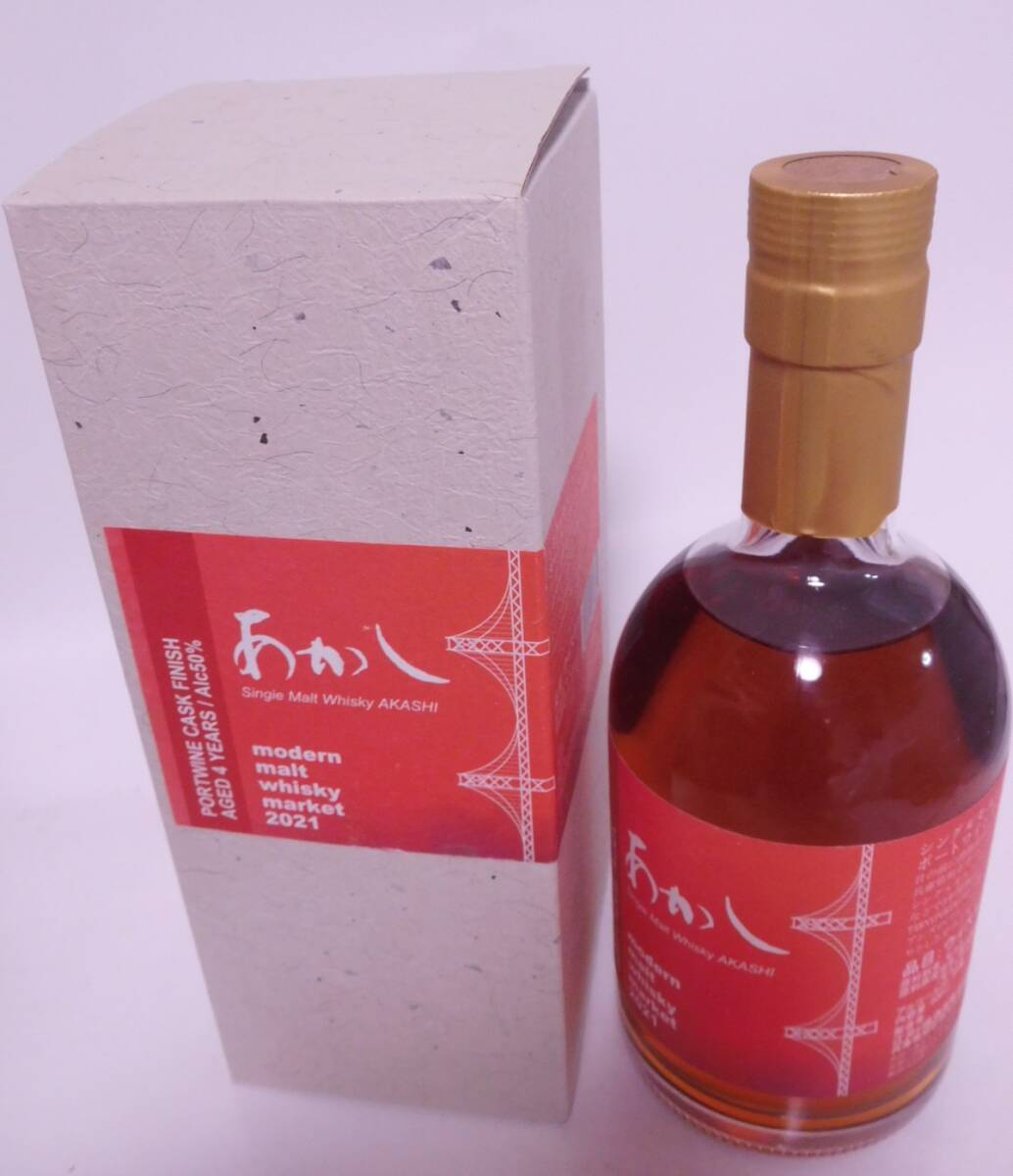 ★限定☆ 江井ヶ嶋 明石 シングルモルト ポートワインカスク 4年 500ml 50% ☆AKASHI SINGLE MALT PORTWINE CASK FINISH aged 4 years ★_画像3
