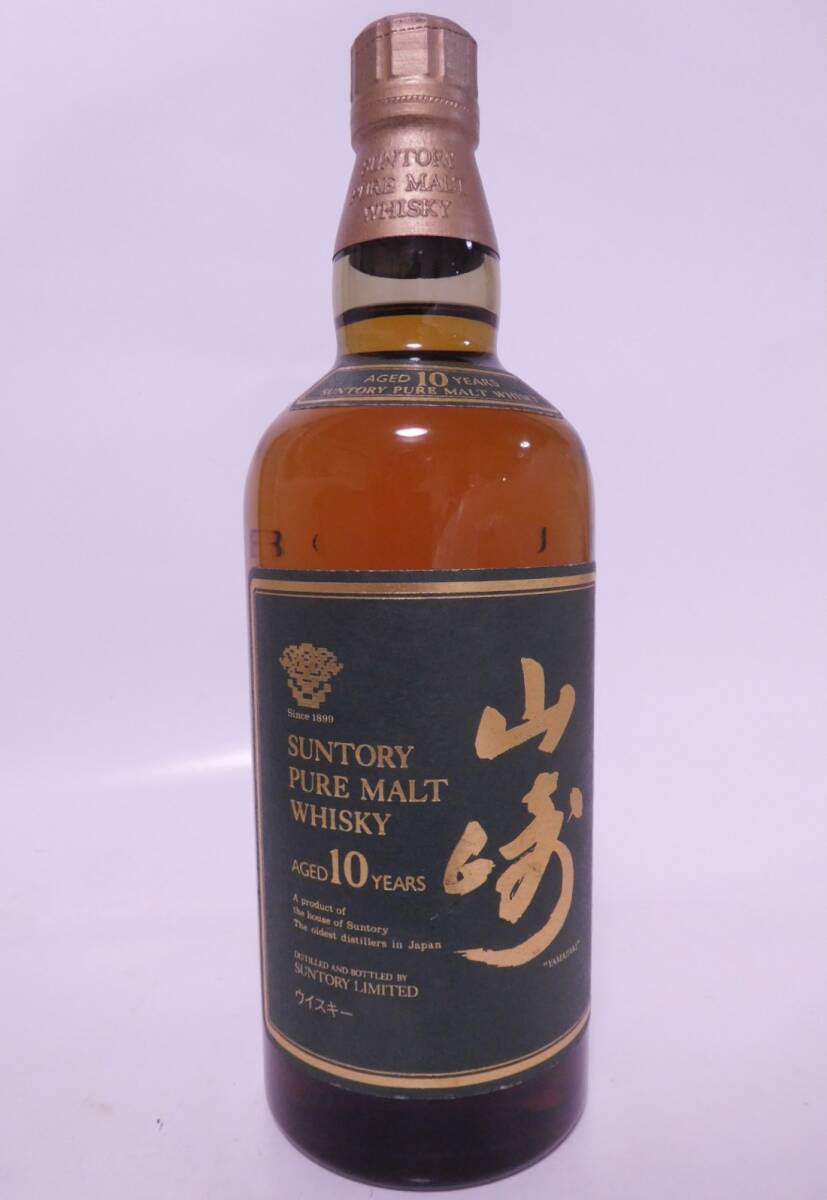 ★古酒☆ サントリー 山崎 10年 ピュアモルト 750ml 40% ☆送料無料☆ SUNTORY PURE MALT WHISKY YAMAZAKI aged 10 years ★_画像1