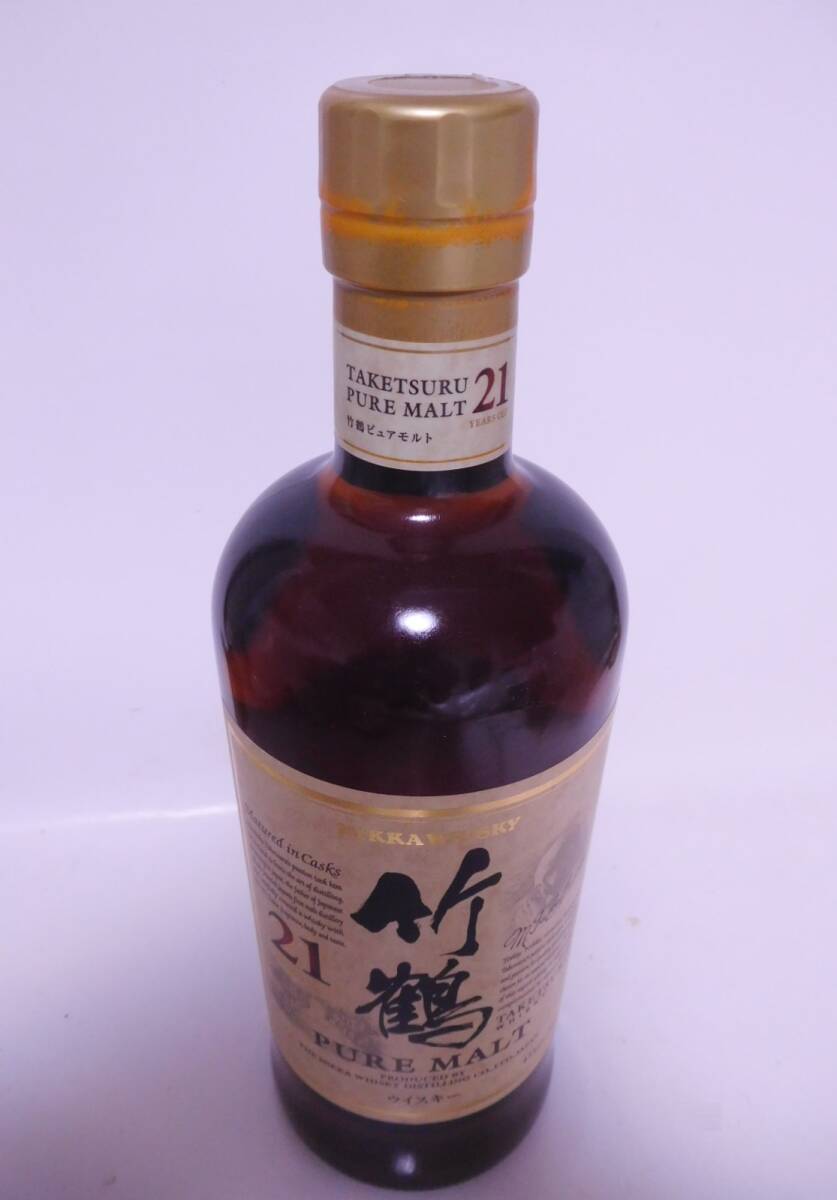★古酒☆ ニッカ 竹鶴 ピュアモルト 21年 700ml 43% ☆送料無料☆ NIKKA Taketsuru Pure Malt Whisky 21 years old ★_画像3