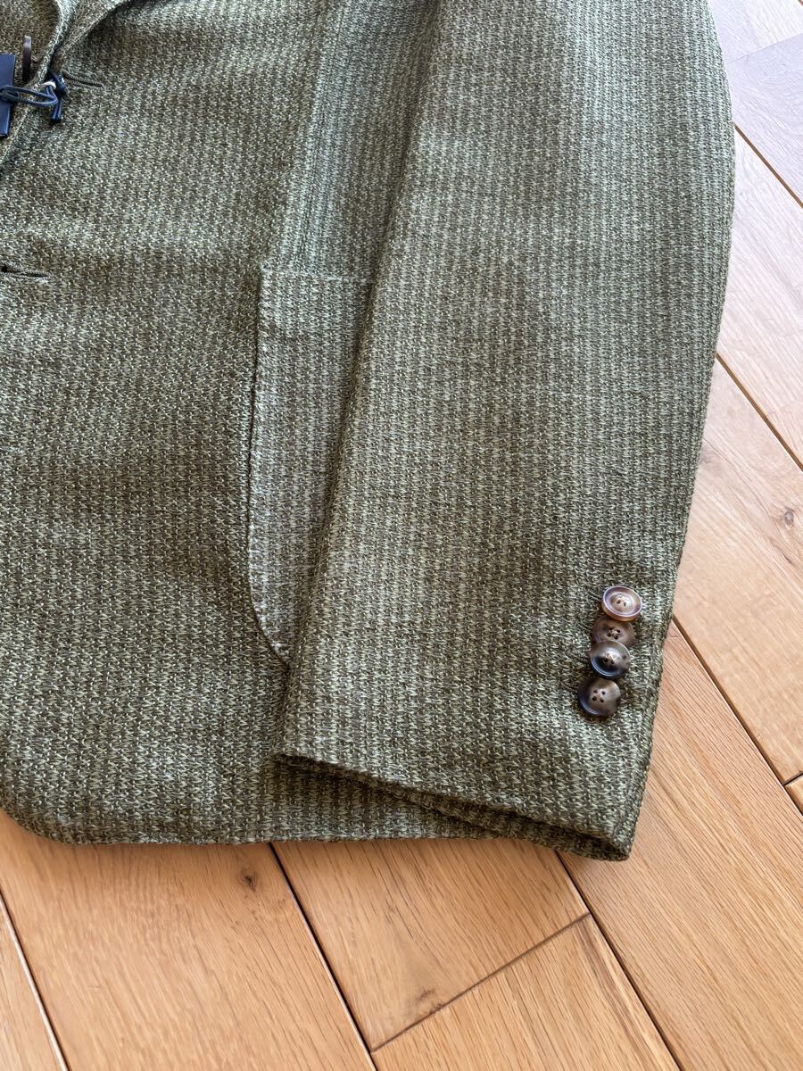 未使用　lardini ラルディーニ ニットジャケット 50 モスグリーン　LARDINI _画像7