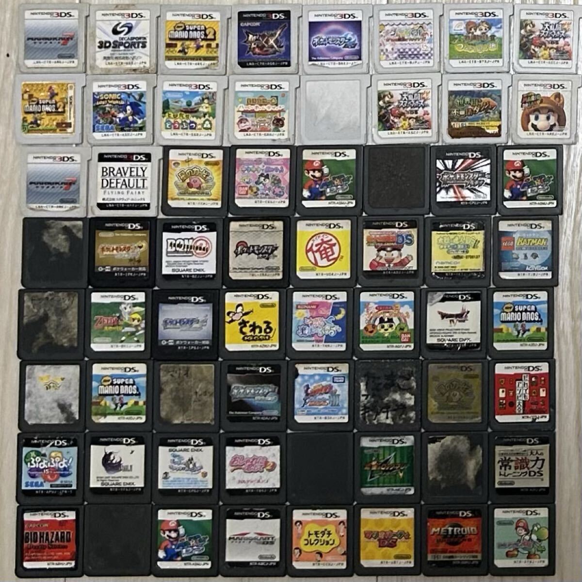 ニンテンドーDSソフト 3DSソフト ジャンク ゲームソフト 大量 マリオ 妖怪ウォッチ Nintendo 傷ありの画像1