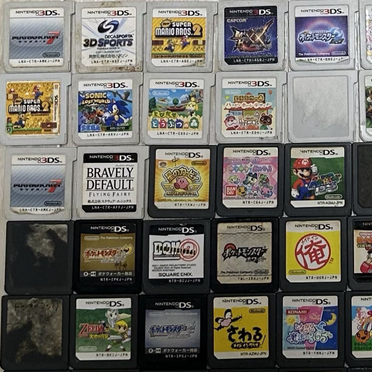 ニンテンドーDSソフト 3DSソフト ジャンク ゲームソフト 大量 マリオ 妖怪ウォッチ Nintendo 傷ありの画像2