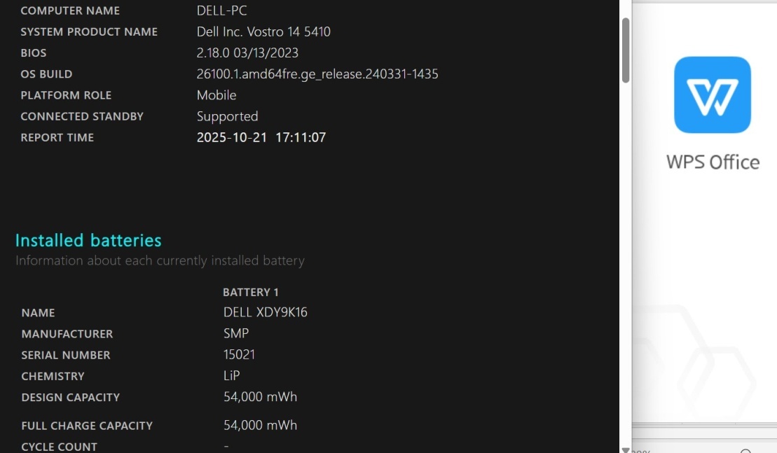  хорошая вещь полный HD 14 type DELL VOSTRO 14 5410 Windows11 no. 11 поколение i7-11390H 16GB NVMe 512GB-SSD камера беспроводной Office имеется б/у персональный компьютер труба :1706s