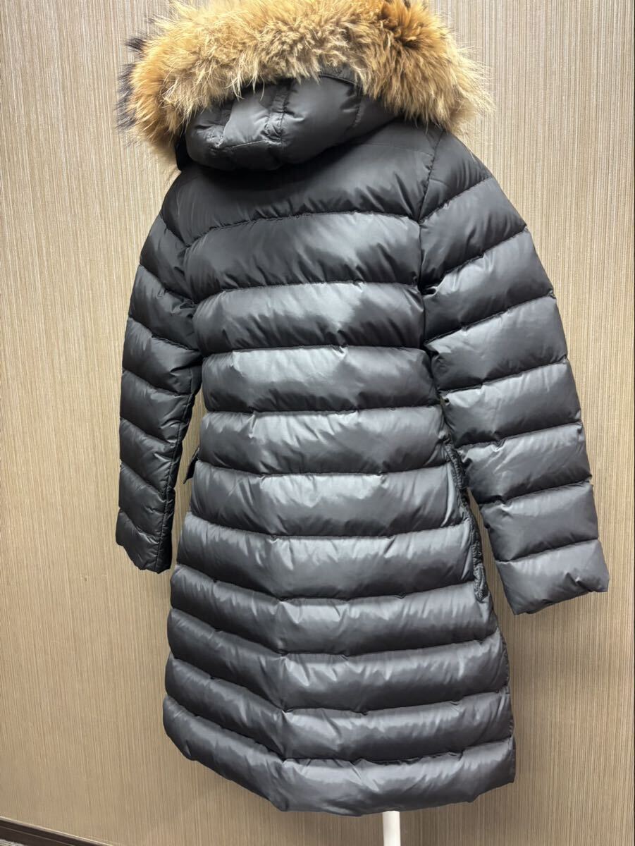 1000円~正規品 美品 MONCLER モンクレール ファ付きフード ダウンコート a-3_画像3