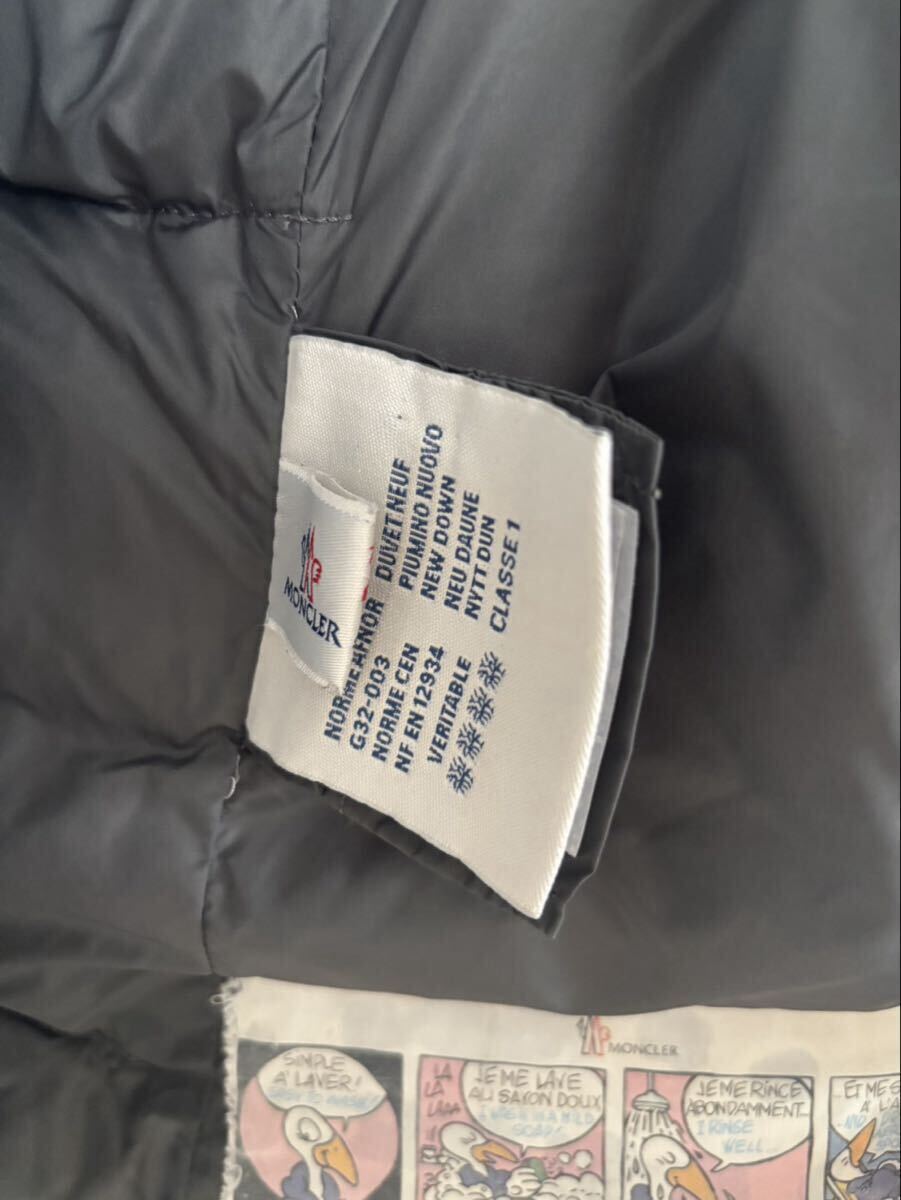 1000円~正規品 美品 MONCLER モンクレール ファ付きフード ダウンコート a-3_画像5