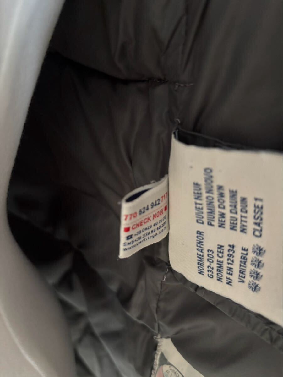1000円~正規品 美品 MONCLER モンクレール ファ付きフード ダウンコート a-3_画像6