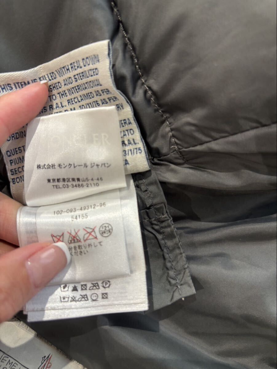 1000円~正規品 美品 MONCLER モンクレール ファ付きフード ダウンコート a-3_画像7