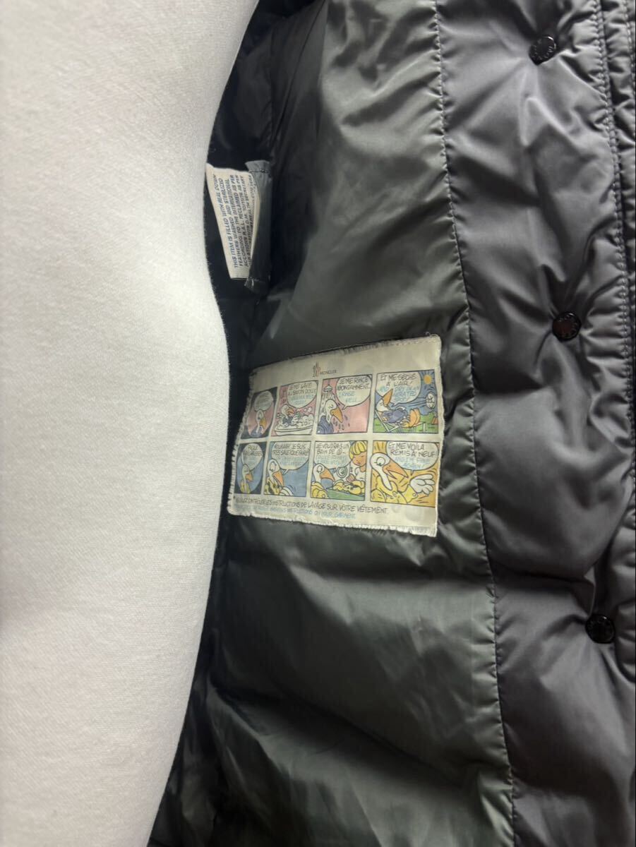 1000円~正規品 美品 MONCLER モンクレール ファ付きフード ダウンコート a-3_画像8