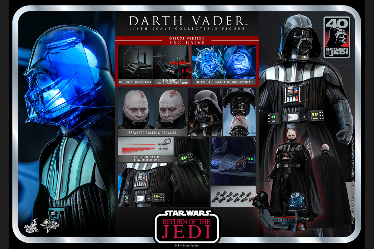 ムービー・マスターピース『スター・ウォーズ エピソード6/ジェダイの帰還』1/6 ダース・ベイダー ボーナスアクセサリー付き_画像1