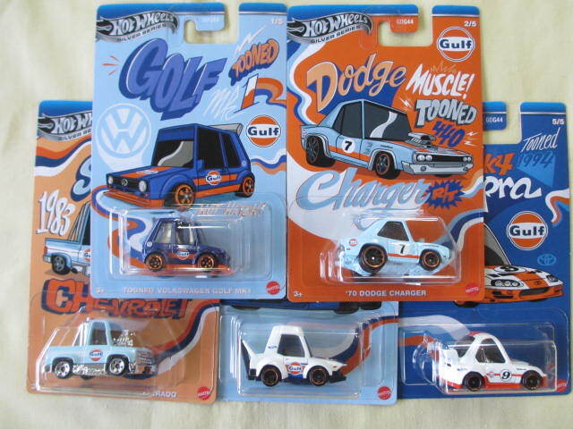 ≪ホットウィール≫⇒ノッポ・ガルフレーシング 5台セット_画像1